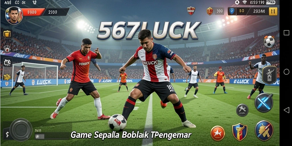 Gambaran aksi seru dalam permainan sepak bola di 567LUCK.