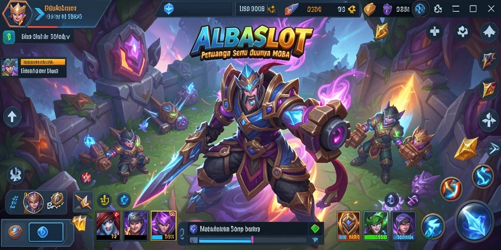 Tampilan gameplay seru dari ALBASLOT yang penuh strategi.