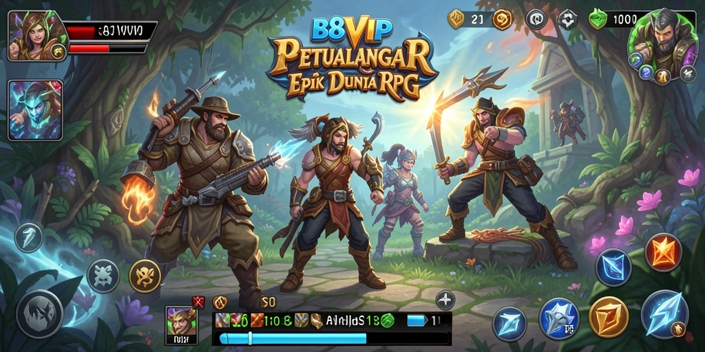 Gameplay menakjubkan B8VIP dalam suasana RPG yang mendebarkan.