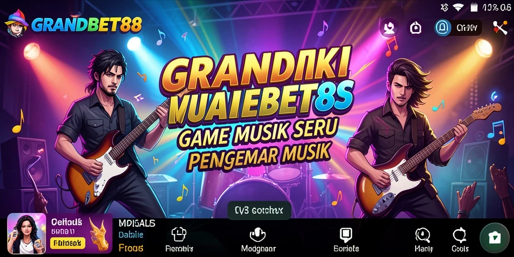 Tampilan menarik gameplay interaktif dengan fitur musik.