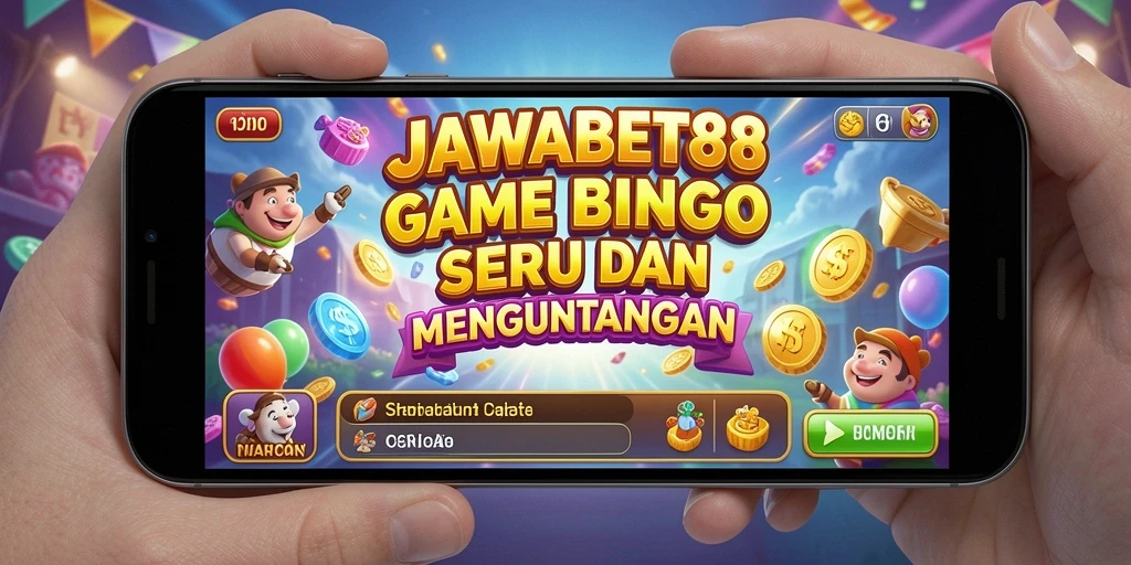 Tampilan gameplay seru dalam aplikasi Bingo JAWABET88.