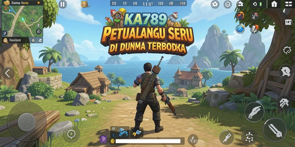 Gameplay KA789 yang menampilkan eksplorasi dunia terbuka yang luas.