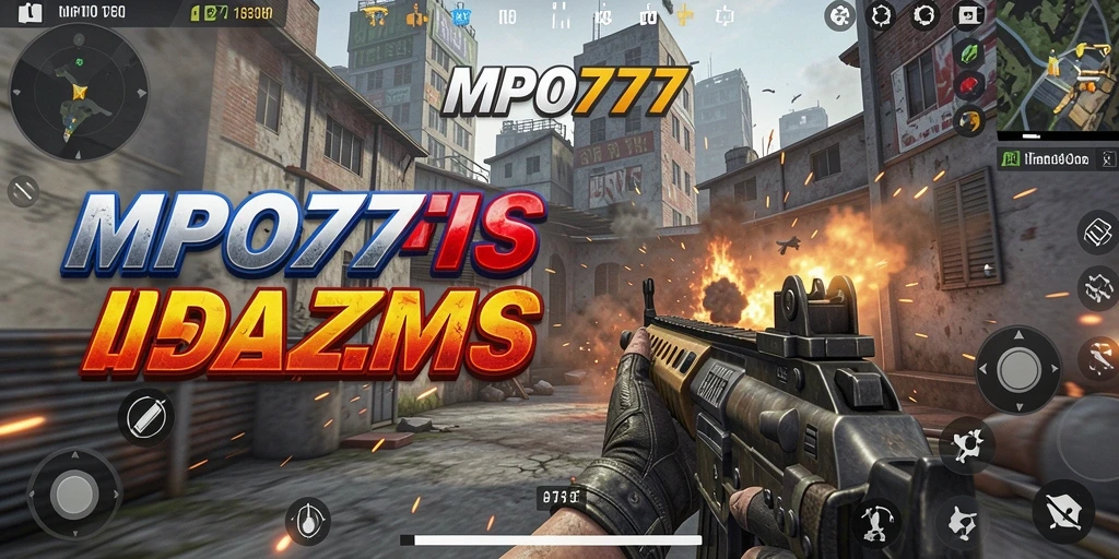 Screenshot menunjukkan aksi intens gameplay MPO777 dengan grafis mengesankan.