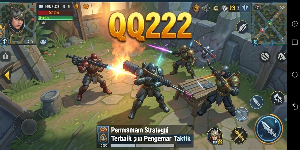 Screenshot gameplay QQ222 dengan aksi strategi mendebarkan.