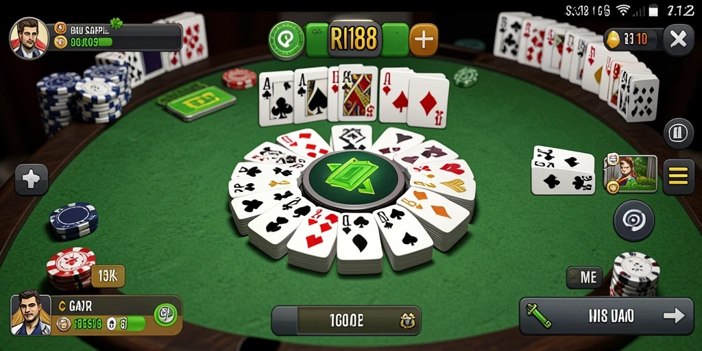 Tampilan gameplay seru dan interaktif dalam permainan Gaple.
