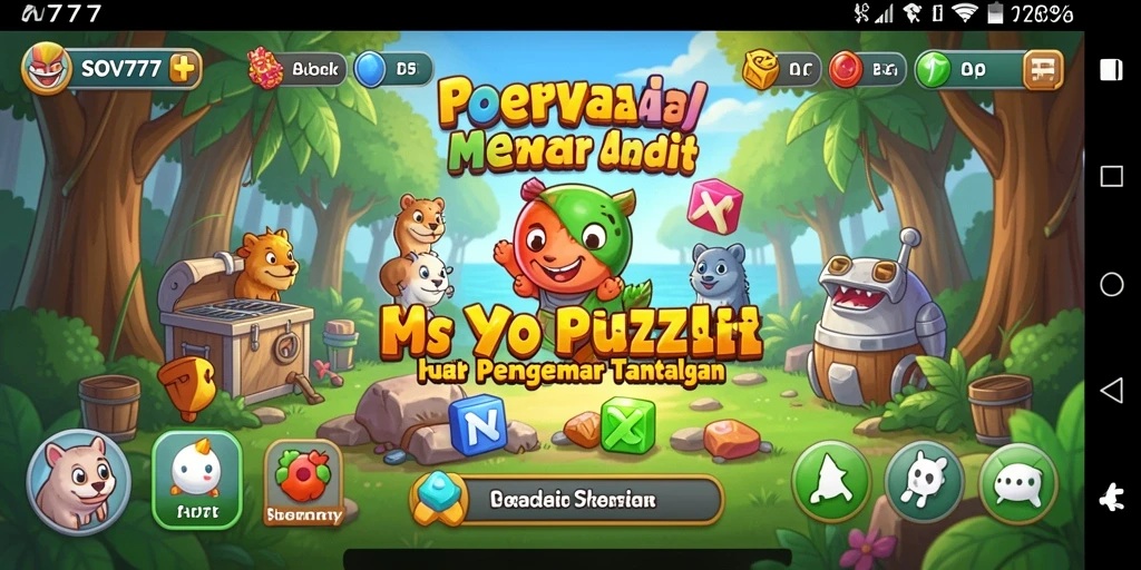 Tampilan gameplay SOV777 yang penuh warna dan menantang.