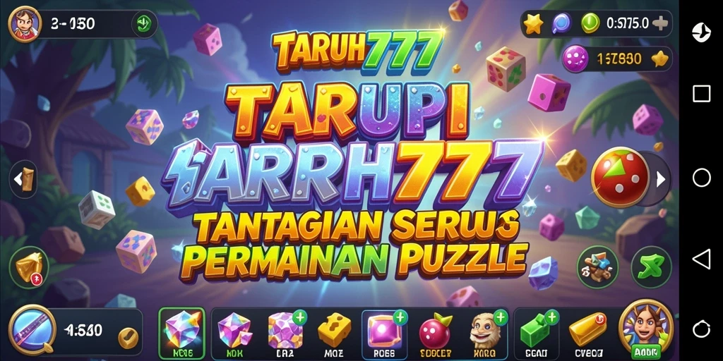 Tangkapan layar utama TARUH777 menampilkan gameplay puzzle yang seru dan menantang.