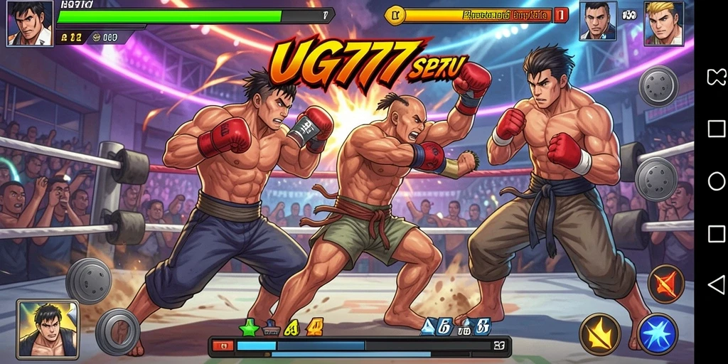 Screenshot UG777 menampilkan aksi pertarungan yang mendebarkan.